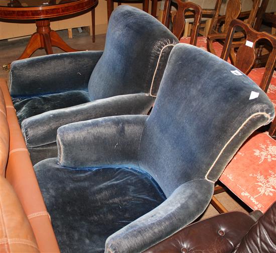 Pr Howard & Son style armchairs